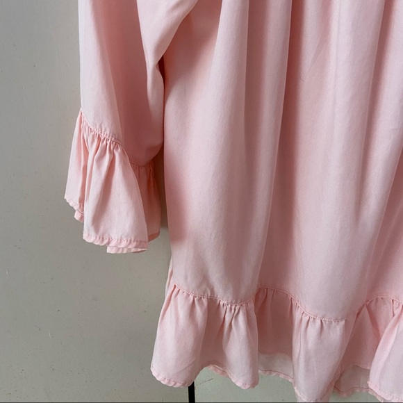 pink off the shoulder top - beachlunchlounge - Picture 2 of 3